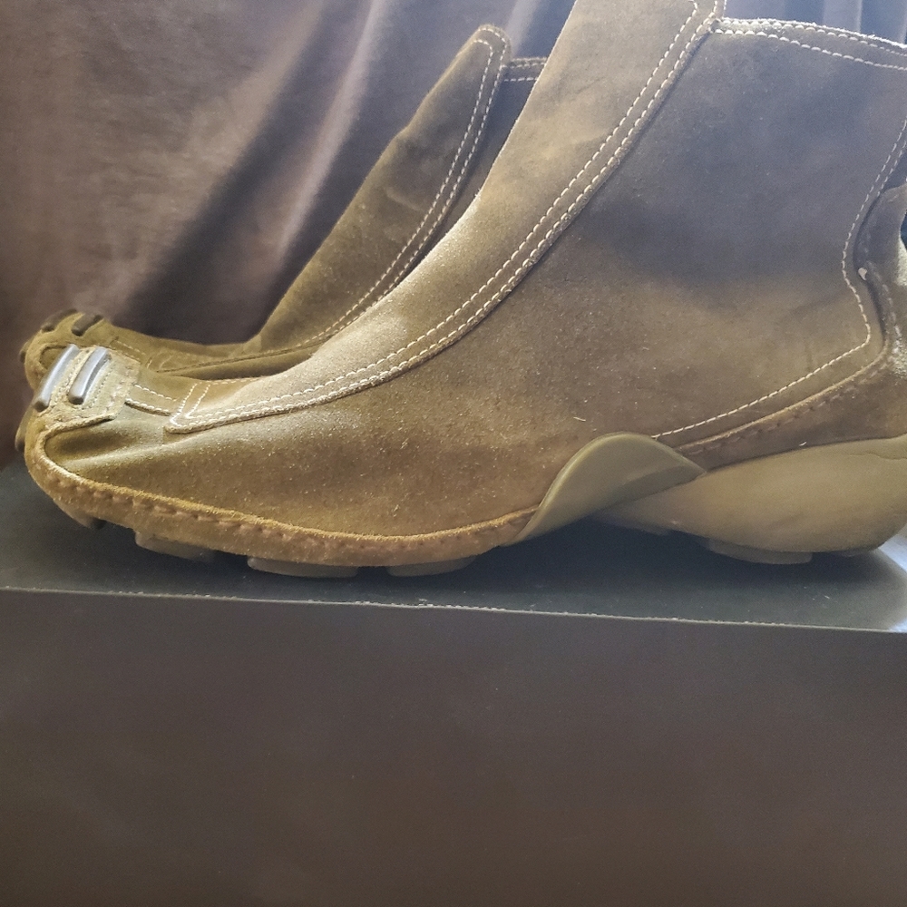 Olive Green Clarks Privo Booties